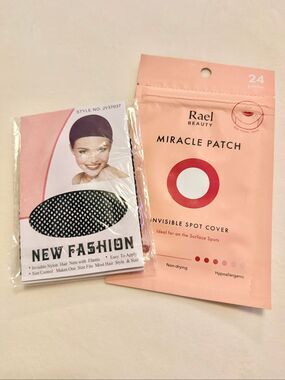 Rael Miracle Patches & Invisible Nylon Hair Net Beauty Essentials Set